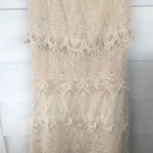 Christina Small Elastic Waist Lace Skirt